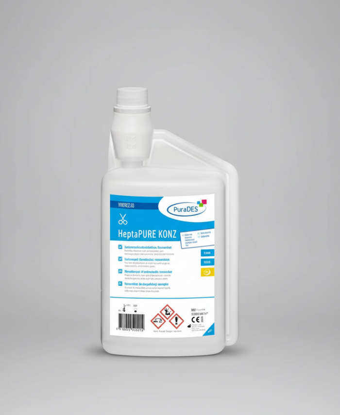HeptaPURE KONZ 1 l – Instrumentendesinfektion für Nagelstudios und Kosmetikstudios