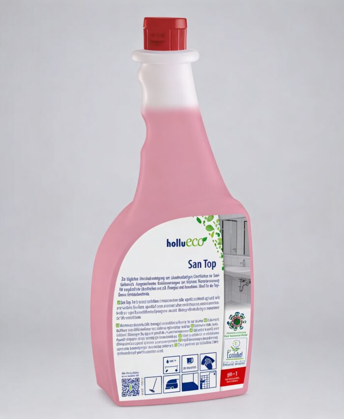 Hollueco San Top 1 l Sanitärreiniger pH 1 Eco Label – kraftvolle Sanitärreinigung