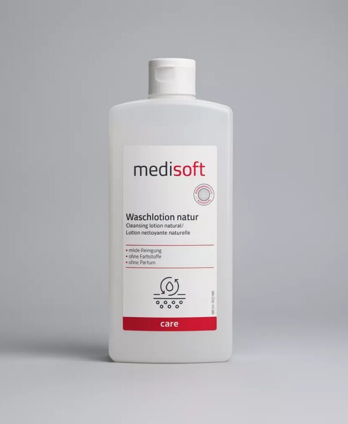 Medisoft Waschlotion natur 500 ml Euroflasche – milde Hautreinigung für Nagelstudios und Kosmetikstudios