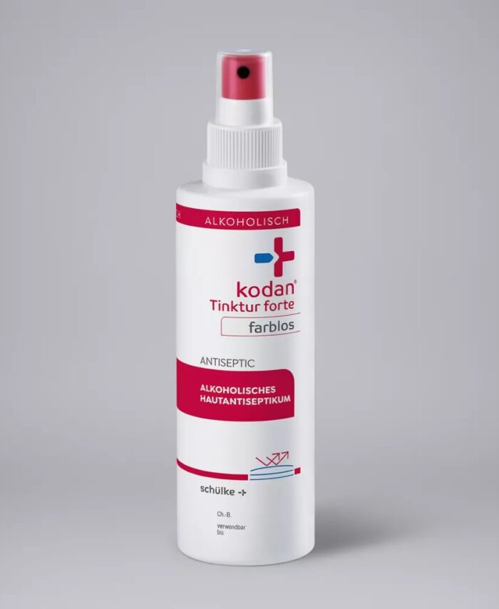 Schülke kodan Tinktur forte farblos 250 ml – Hautdesinfektion für Nagelstudios und Kosmetikstudios