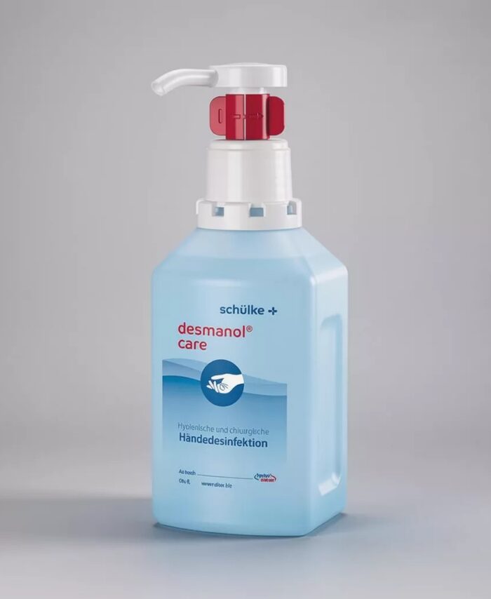Schülke desmanol® care Händedesinfektionsmittel 500 ml hyclick – hautfreundliche Händehygiene für Nagelstudios und Kosmetikstudios