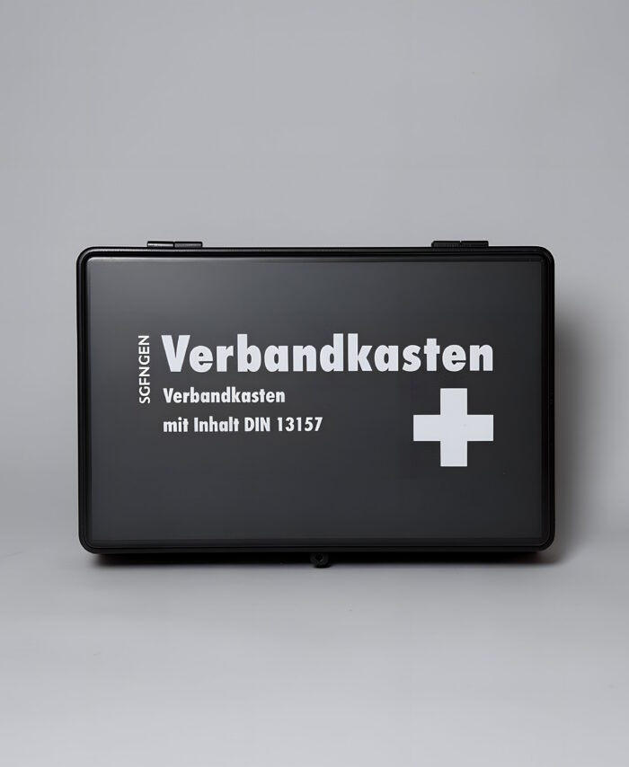 SÖHNGEN Erste-Hilfe-Koffer KIEL schwarz DIN 13157 – Verbandkasten mit Standardfüllung